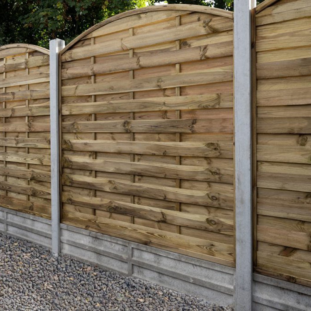 Forest 1.8m x 1.8m Pressure Treated Decorative Dome Top Fence Panel - JJ Building Materials