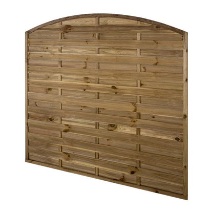Forest 1.8m x 1.8m Pressure Treated Decorative Dome Top Fence Panel - JJ Building Materials