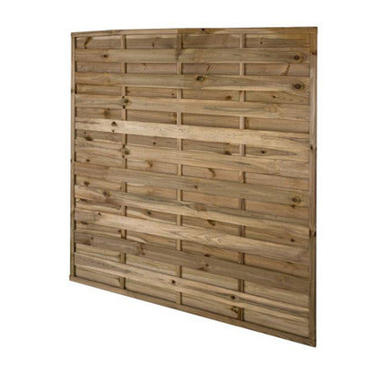 Forest 1.8m x 1.8m Pressure Treated Decorative Flat Top Fence Panel - JJ Building Materials