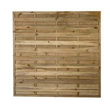 Forest 1.8m x 1.8m Pressure Treated Decorative Flat Top Fence Panel - JJ Building Materials