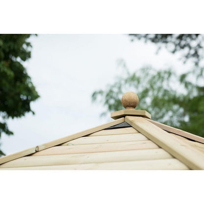 Forest 3.5m Square Wooden Gazebo with Timber Roof - JJ Building Materials