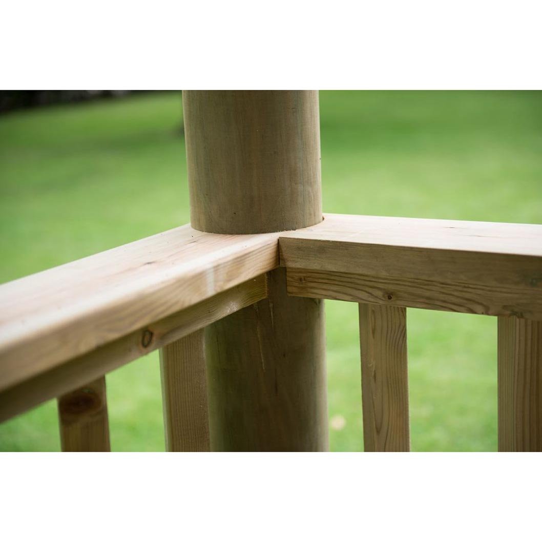 Forest 3.5m Square Wooden Gazebo with Timber Roof - JJ Building Materials