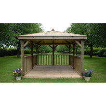 Forest 3.5m Square Wooden Gazebo with Timber Roof - JJ Building Materials
