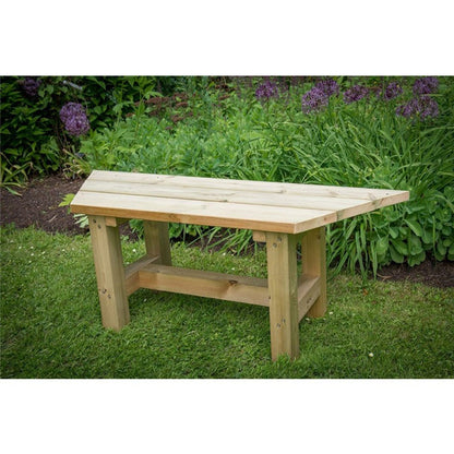 Forest 3.6m Hexagonal Wooden Garden Gazebo with Timber Roof - Furnished with Table, Benches and Cushions - JJ Building Materials