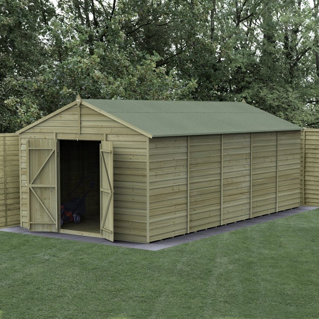 Forest 4LIFE Apex Shed 10x20 - Double Door - No Windows - JJ Building Materials