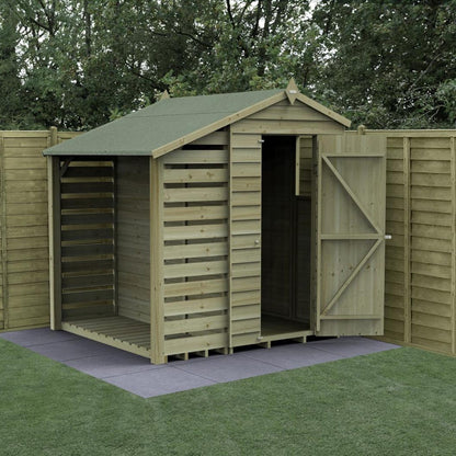 Forest 4LIFE Apex Shed 4x6 - Single Door - 1 Window - JJ Building Materials
