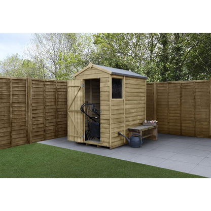 Forest 4LIFE Apex Shed 4x6 - Single Door - 1 Window - JJ Building Materials