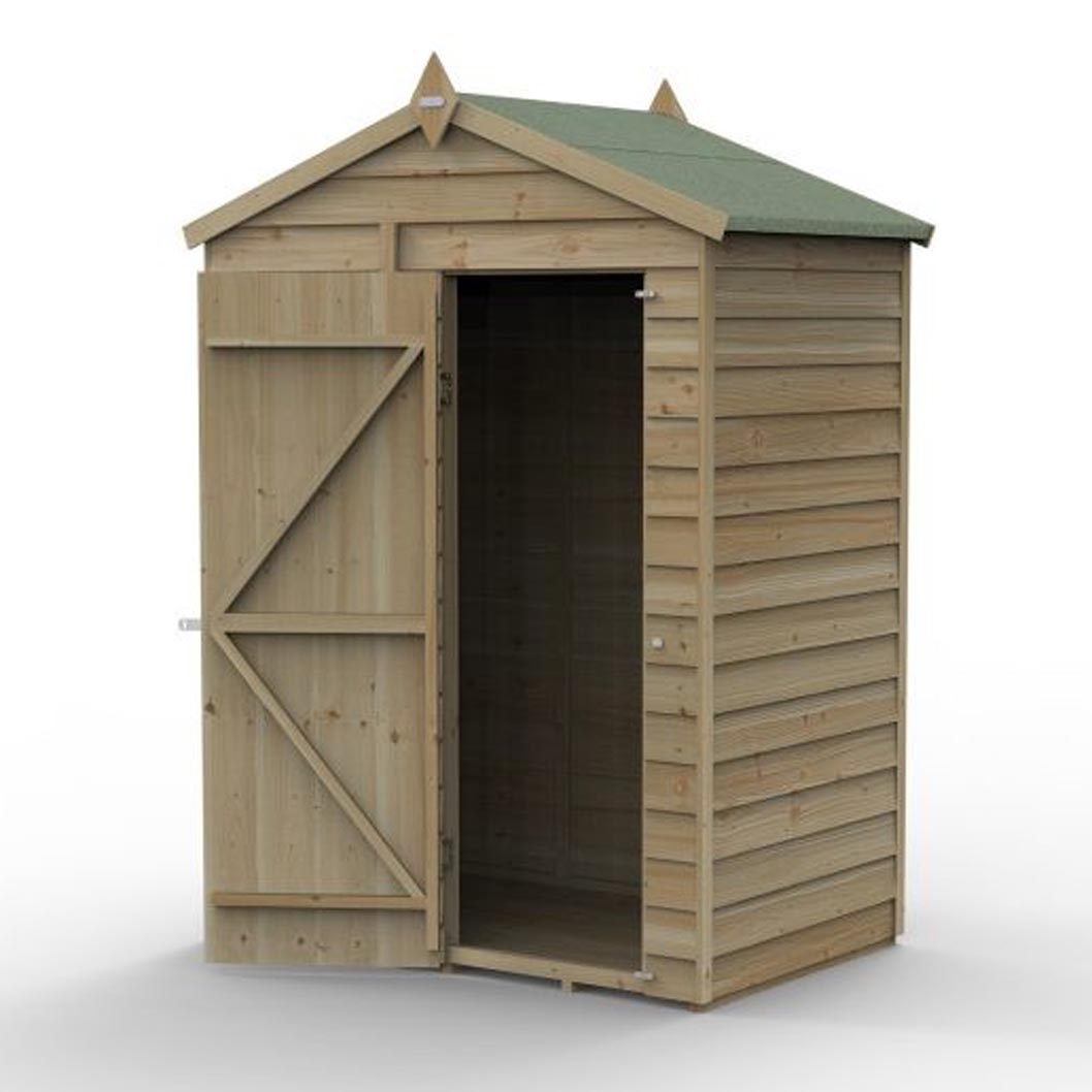 Forest 4LIFE Apex Shed 5x3 - Single Door - 2 Window - JJ Building Materials
