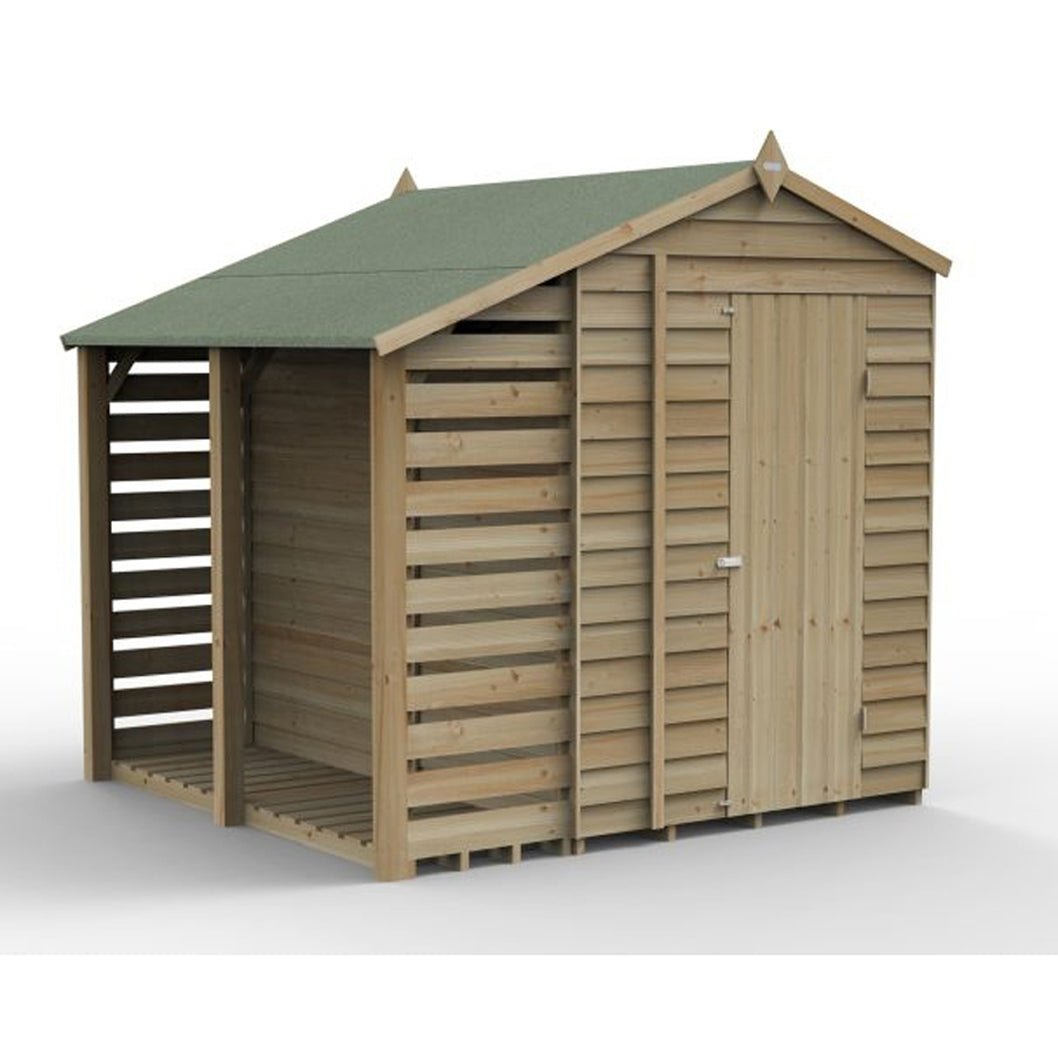 Forest 4LIFE Apex Shed 5x7 - Single Door - 2 Window - JJ Building Materials