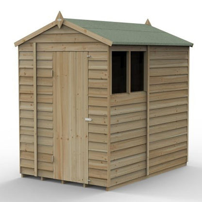 Forest 4LIFE Apex Shed 5x7 - Single Door - No Window - JJ Building Materials