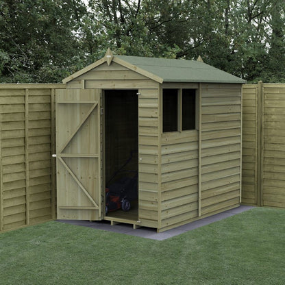 Forest 4LIFE Apex Shed 5x7 - Single Door - No Window - JJ Building Materials