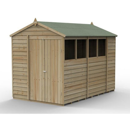 Forest 4LIFE Apex Shed 6x10 - Double Door - 4 Window - JJ Building Materials