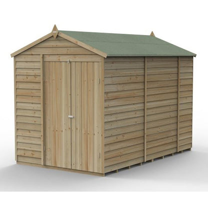 Forest 4LIFE Apex Shed 6x10 - Double Door - No Window - JJ Building Materials