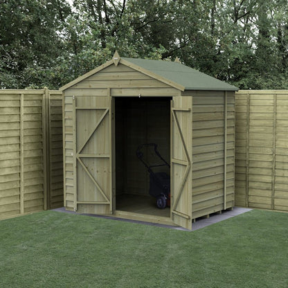 Forest 4LIFE Apex Shed 7x5 - Double Door - No Window - JJ Building Materials
