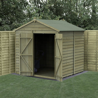 Forest 4LIFE Apex Shed 7x7 - Double Door - No Window - JJ Building Materials