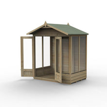 Forest 4LIFE Apex Summerhouse 6×4 – Double Door – 5 Windows - JJ Building Materials