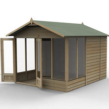 Forest 4LIFE Apex Summerhouse 8×10 – Double Door – 6 Window - JJ Building Materials