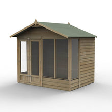 Forest 4LIFE Apex Summerhouse 8×6 – Double Door – 4 Window - JJ Building Materials
