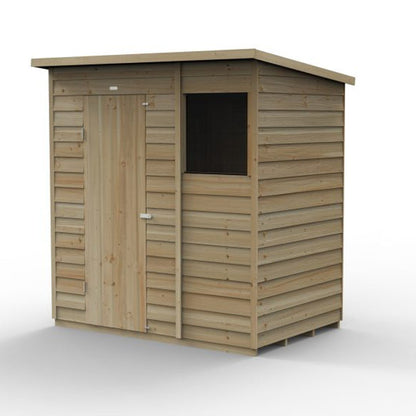 Forest 4LIFE Pent Shed 6x4 - Single Door - 1 Window - JJ Building Materials