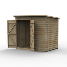 Forest 4LIFE Pent Shed 7x5 - No Windows - Double Door - JJ Building Materials