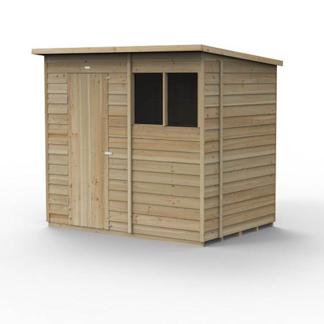 Forest 4LIFE Pent Shed 7x5 - Single Door - 2 Windows - JJ Building Materials