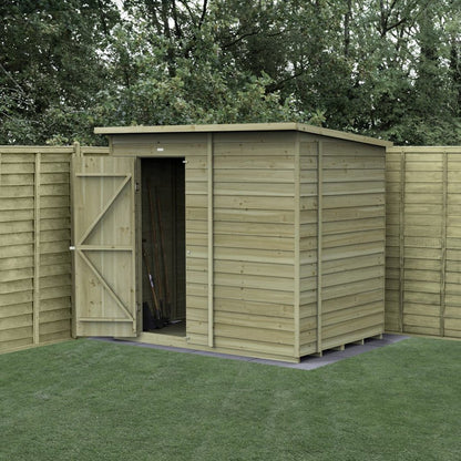 Forest 4LIFE Pent Shed 7x5 - Single Door - No Window - JJ Building Materials