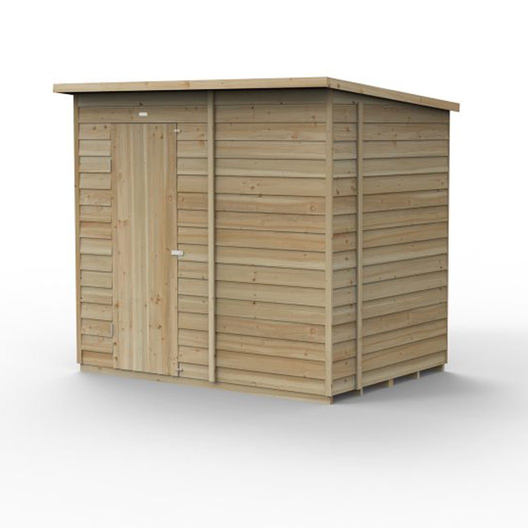 Forest 4LIFE Pent Shed 7x5 - Single Door - No Window - JJ Building Materials