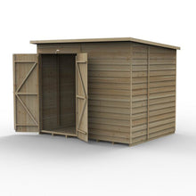 Forest 4LIFE Pent Shed 8x6 - No Windows - Double Door - JJ Building Materials