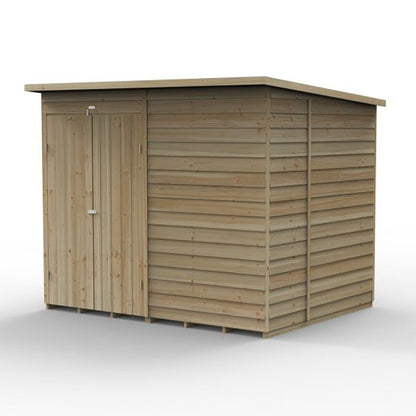 Forest 4LIFE Pent Shed 8x6 - No Windows - Double Door - JJ Building Materials