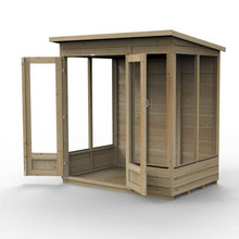 Forest 4LIFE Pent Summerhouse 6×4 – Double Door – 5 Windows - JJ Building Materials