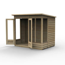 Forest 4LIFE Pent Summerhouse 7×5 – Double Door – 4 Window - JJ Building Materials