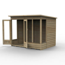 Forest 4LIFE Pent Summerhouse 8×6 – Double Door – 4 Window - JJ Building Materials