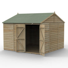 Forest 4LIFE Reverse Apex Shed 10x10 - Double Door - No Windows - JJ Building Materials