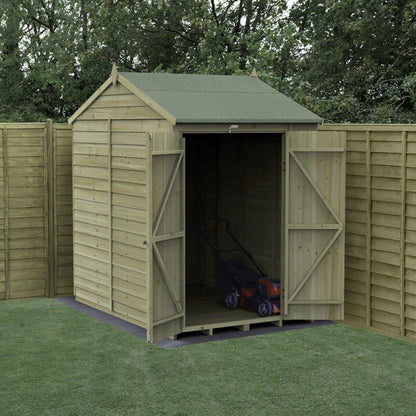 Forest 4LIFE Reverse Apex Shed 5x7 - Double Door - No Windows - JJ Building Materials