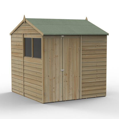 Forest 4LIFE Reverse Apex Shed 7x7 - Double Door - 2 Windows - JJ Building Materials