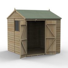 Forest 4LIFE Reverse Apex Shed 7x7 - Double Door - 2 Windows - JJ Building Materials