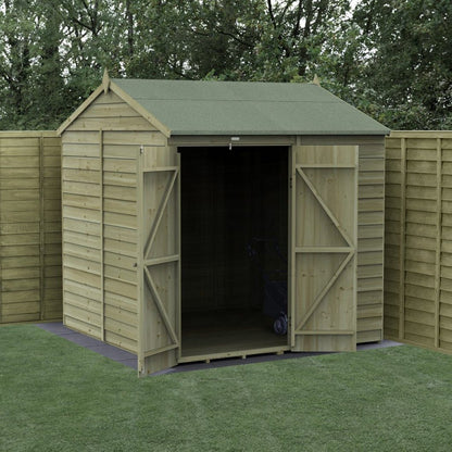 Forest 4LIFE Reverse Apex Shed 7x7 - Double Door - No Windows - JJ Building Materials