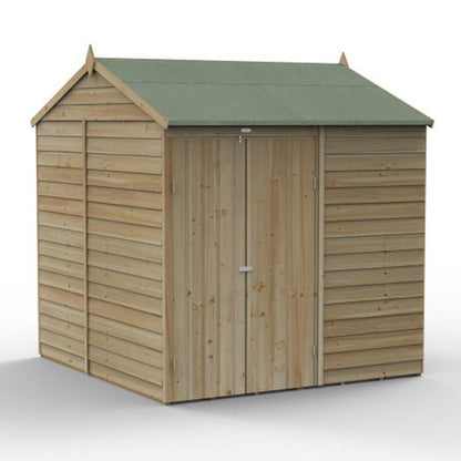 Forest 4LIFE Reverse Apex Shed 7x7 - Double Door - No Windows - JJ Building Materials