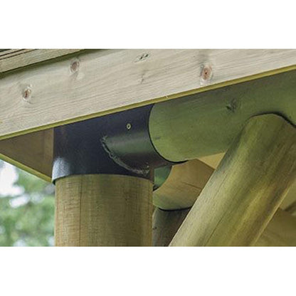 Forest 4m Hexagonal Wooden Garden Gazebo with Timber Roof - JJ Building Materials