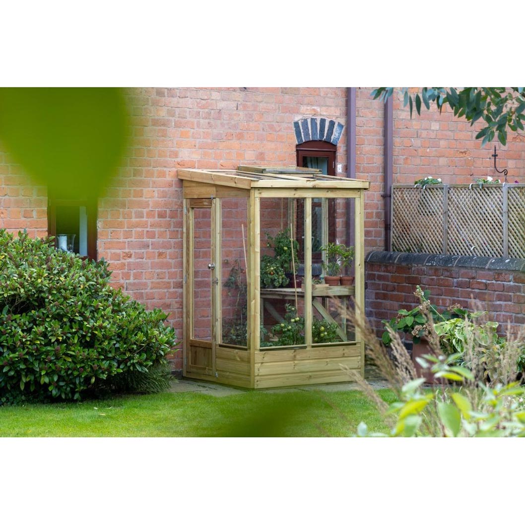 Forest 4x4ft Wallscape Lean-to Greenhouse No Back - JJ Building Materials