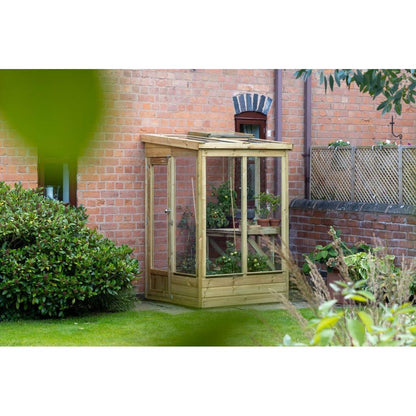 Forest 4x4ft Wallscape Lean-to Greenhouse No Back - JJ Building Materials