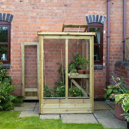 Forest 4x4ft Wallscape Lean-to Greenhouse No Back - JJ Building Materials