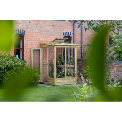 Forest 4x4ft Wallscape Lean-to Greenhouse No Back - JJ Building Materials
