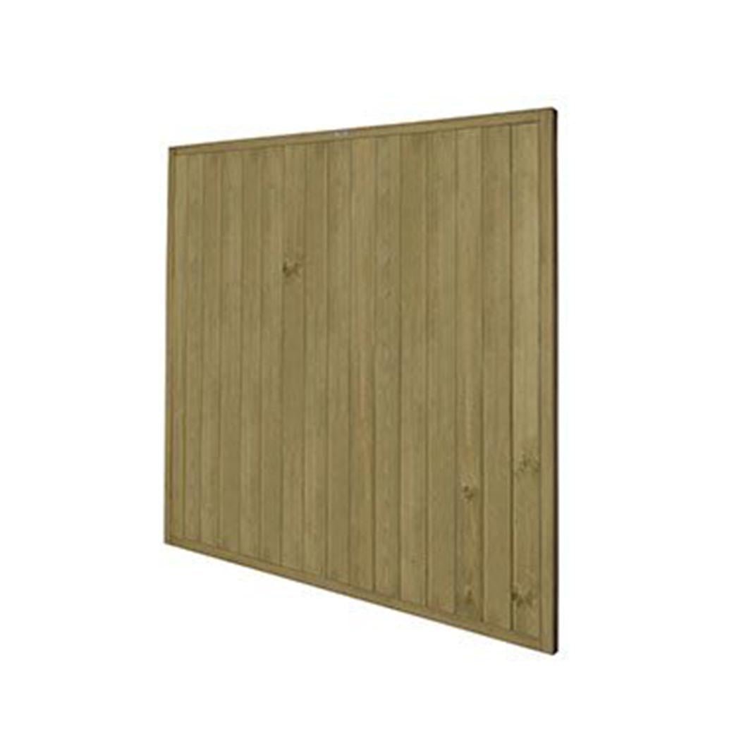 Forest 6ft (1.83m x 1.83m) Pressure Treated Vertical Tongue and Groove Fence Panel - JJ Building Materials