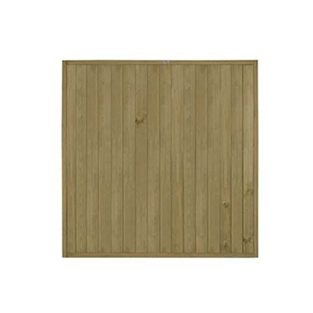 Forest 6ft (1.83m x 1.83m) Pressure Treated Vertical Tongue and Groove Fence Panel - JJ Building Materials
