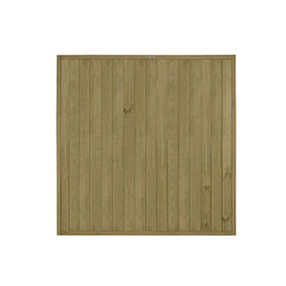 Forest 6ft (1.83m x 1.83m) Pressure Treated Vertical Tongue and Groove Fence Panel - JJ Building Materials