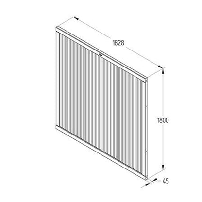 Forest 6ft (1.83m x 1.8m) Decibel Noise Reduction Fence Panel - JJ Building Materials