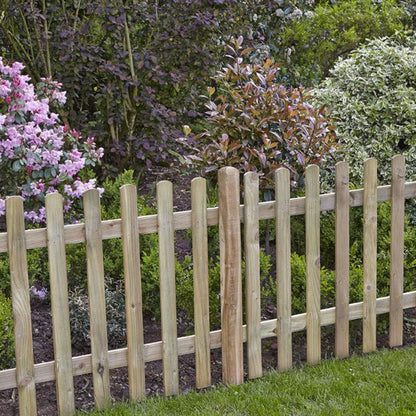 Forest 6ft x 3ft (1.83m x 0.9m) Pressure Treated Ultima Pale Picket Fence Panel - JJ Building Materials
