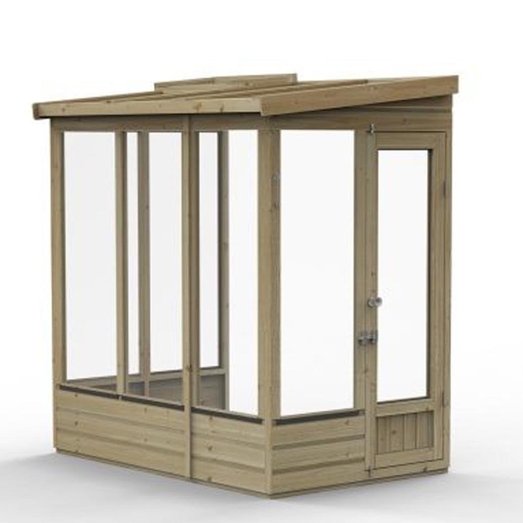 Forest 6x4ft Wallscape Lean-to Greenhouse No Back - JJ Building Materials