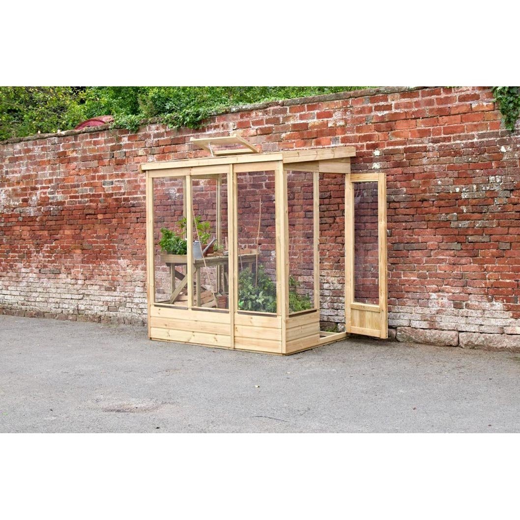 Forest 6x4ft Wallscape Lean-to Greenhouse No Back - JJ Building Materials